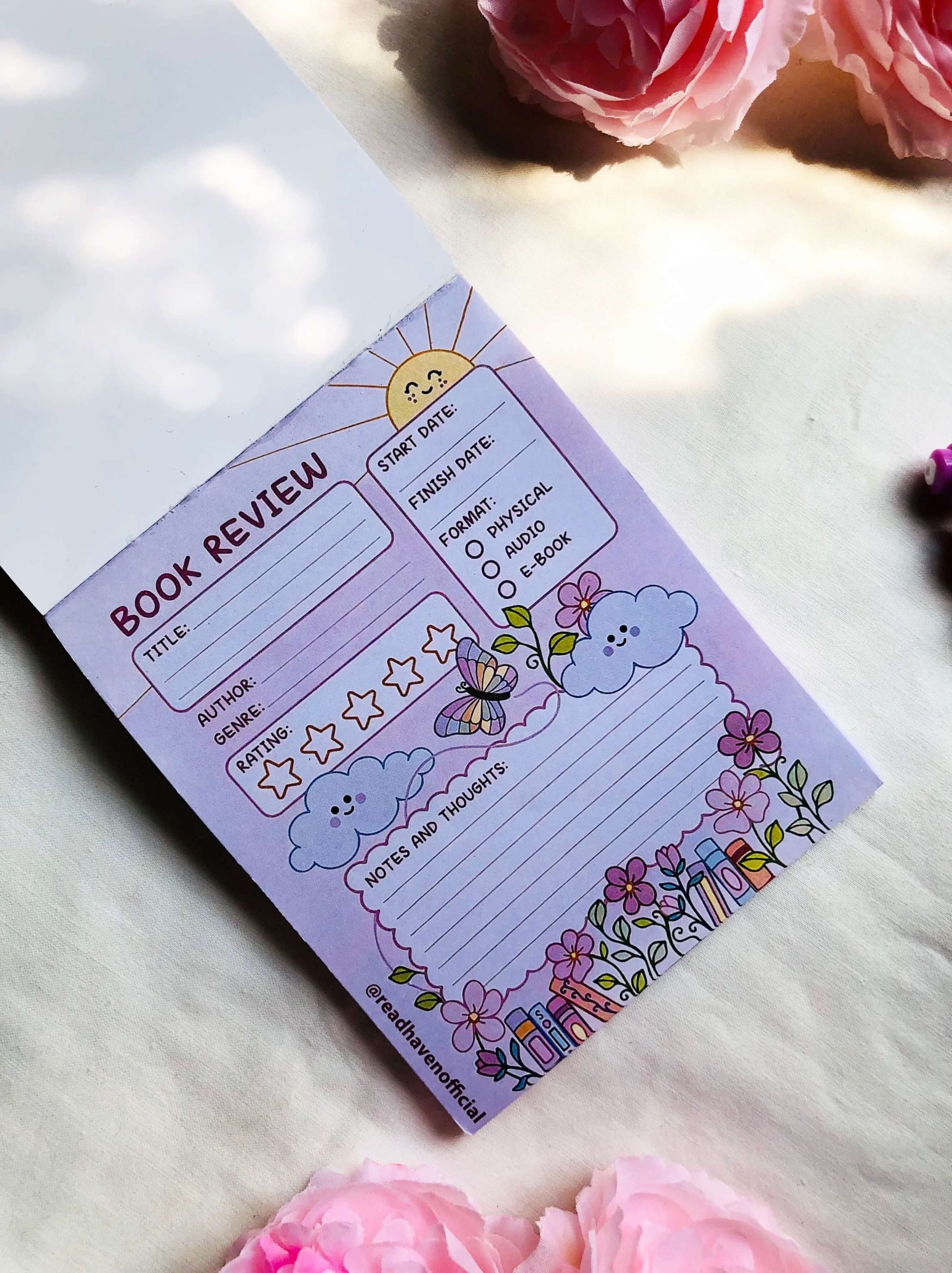 Book Review notepad